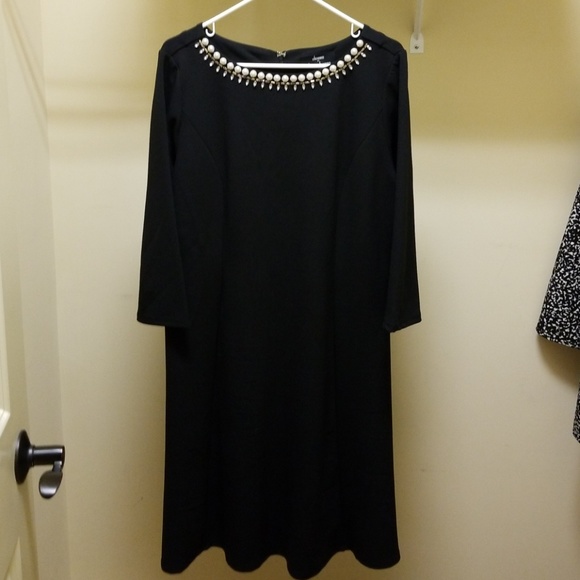Black Dress  by designer  Dennis  size 14 - Picture 1 of 2